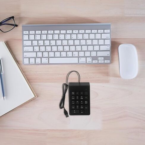 لوحة مفاتيح رقمية سلكية مكونة من 19 مفتاحًا USB، لوحة أرقام لأجهزة الكمبيوتر المحمول، المحاسبة المالية المحمولة والاستخدام المصرفي in Kuwait