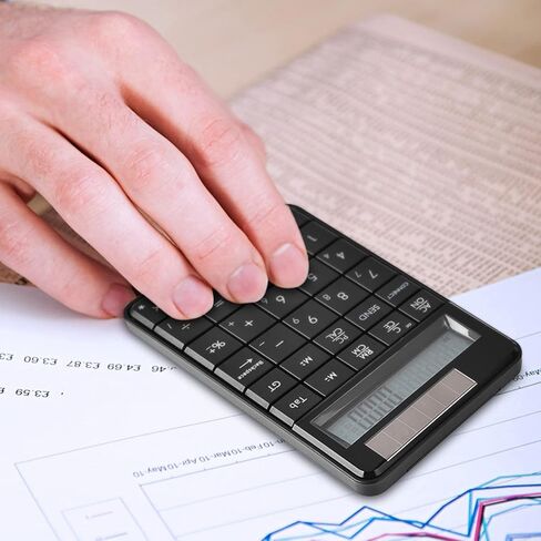 Yoidesu 2.4G USB Numeric Keypad, 29 Keys 2 in 1 Wireless Mini Number Pad Solar Power Smart Keypad & Office Calculators with LCD Display, Compact & Portable in Saudi Arabia