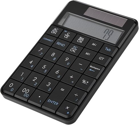 Yoidesu 2.4G USB Numeric Keypad, 29 Keys 2 in 1 Wireless Mini Number Pad Solar Power Smart Keypad & Office Calculators with LCD Display, Compact & Portable in Saudi Arabia