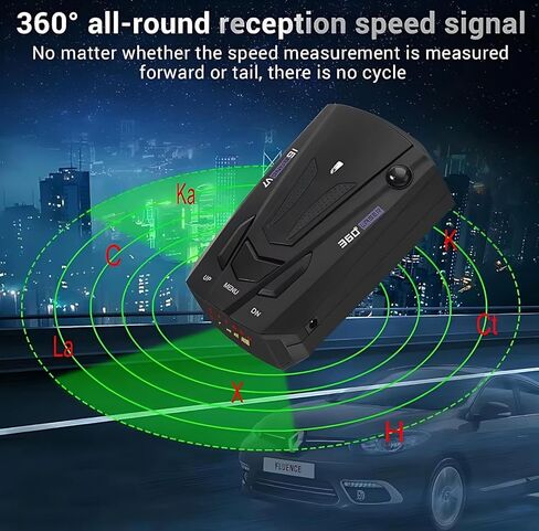 Speed Sentinel Laser/Radar Detector for Cars with Long Range Detection,City & Highway Modes Detectors,Mute Memory,VG-2 Immunity False Alert Filtering,Real Time Voice Alert Speed,LED Display in Saudi Arabia