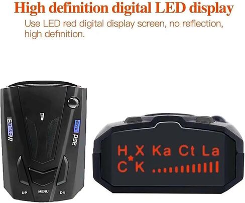 Speed Sentinel Laser/Radar Detector for Cars with Long Range Detection,City & Highway Modes Detectors,Mute Memory,VG-2 Immunity False Alert Filtering,Real Time Voice Alert Speed,LED Display in Saudi Arabia