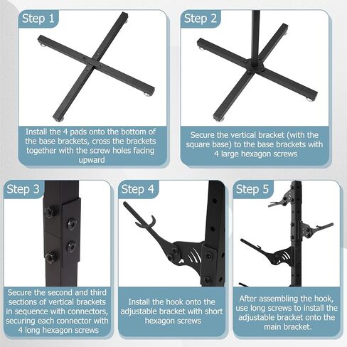 حامل الكأس بطول 6 أقدام، شجرة الكأس القابلة للتعديل، جبل جمجمة الغزلان الأوروبي، حامل شماعات جمجمة من الصلب شديد التحمل، تعليق يصل إلى 6 قرون جماجم التحنيط، حامل عرض مع خطافات، أسود in Kuwait