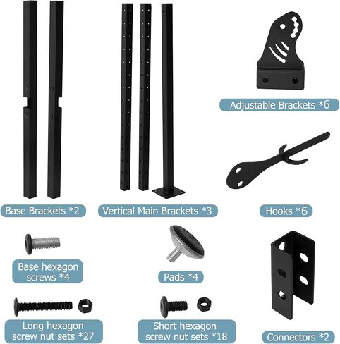 حامل الكأس بطول 6 أقدام، شجرة الكأس القابلة للتعديل، جبل جمجمة الغزلان الأوروبي، حامل شماعات جمجمة من الصلب شديد التحمل، تعليق يصل إلى 6 قرون جماجم التحنيط، حامل عرض مع خطافات، أسود in Kuwait