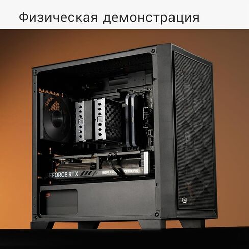 PCCOOLER CPU Air Cooler Mini Dual Tower, 6×6mm Heatpipes, 100mm PWM Fan, 115mm Height, Compact Design for Intel LGA1700/1851 & AMD AM5(RT620M X Black) in Saudi Arabia