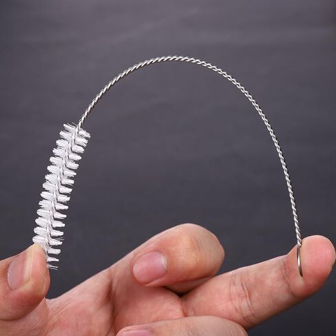 مجموعة فرشاة الزجاجة والمصاصة بمقبض طويل مع طرف ضيق، منظف فجوات صغيرة من الفولاذ المقاوم للصدأ لحلمات الأطفال وزجاجات الزيت ولوحات المفاتيح وتنظيف الأكواب والأنبوب in Kuwait
