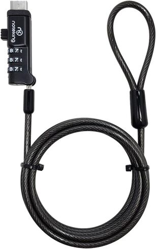 USB Port Lock for Laptop 3 Dial Combination Security Cable Lock, Black Laptop Security Lock, USB Cable Lock, Computer Locking Cable in Saudi Arabia