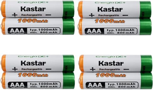 Kastar 8 قطع استبدال البطارية لباناسونيك KX-TGE234 TGE234B TGE235B TGE236B TGE240 TGE240B TGE242 TGE242B TGE243 TGE243B TGE244 TGE244B TGE245 TGE245B TGE246B TGE260 TGE260S TGE262 TGE262S in Kuwait