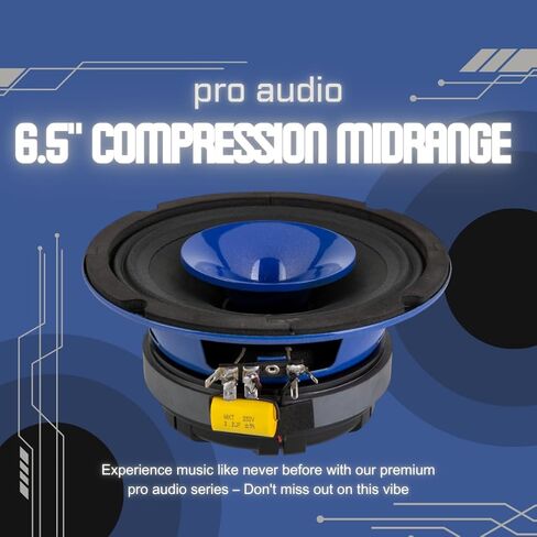 Soundstream SPM.654C - مكبر صوت للسيارة متوسط ​​المدى مقاس 6.5 بوصة | مكبرات صوت SPL عالية الأداء للصوت العالي | مكبرات صوت متوسطة المدى بقدرة 450 واط بحد أقصى 6.5 بوصة مع مكبر صوت مضغوط وسلة من الألومنيوم - زوج in Kuwait