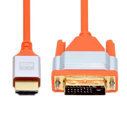 CY Cable 4K DVI 24+1 to HDMI Ultra Soft High Flex HDTV Cable Hyper Super Flexible Cord High Speed Type-A Male to Male for Computer HDTV in Saudi Arabia