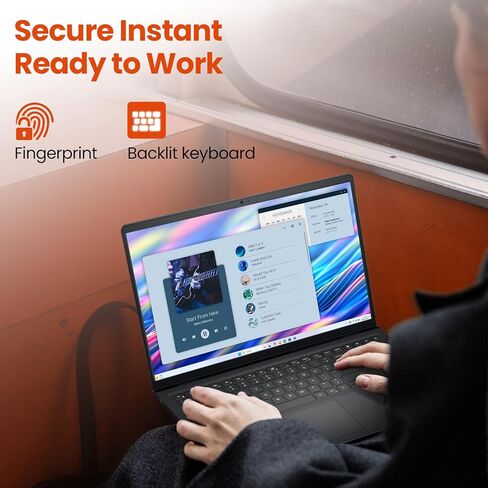 Dell 15 Touchscreen Laptop DC15250 for Business & Student, Intel Core i7-1355U(Up to 5.0GHz), 15.6"(1920x1080), Backlit Keyboard & Fingerprint, Win 11 Pro & Copilot AI, WiFi 6 & BT(32GB RAM | 1TB SSD) in Kuwait