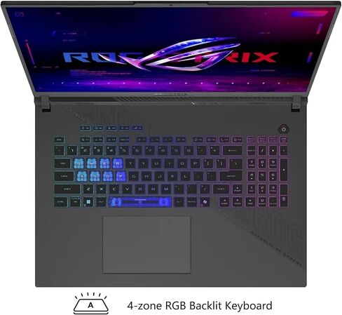 ASUS ROG Strix G18 G814 Gaming Laptop | 18" 2560x1600 240Hz 100% DCI-P3 | AMD 16-core Ryzen 9 9955HX (>i9-14900HX) | 32GB DDR5 4TB SSD | GeForce RTX 5070 | RGB Backlit Wi-Fi6E Win11 w/DLCA Accessory in Kuwait