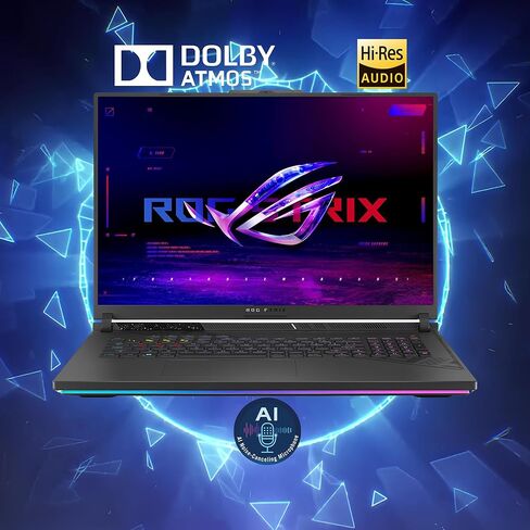 ASUS ROG Strix G18 G814 Gaming Laptop | 18" 2560x1600 240Hz 100% DCI-P3 | AMD 16-core Ryzen 9 9955HX (>i9-14900HX) | 32GB DDR5 4TB SSD | GeForce RTX 5070 | RGB Backlit Wi-Fi6E Win11 w/DLCA Accessory in Kuwait