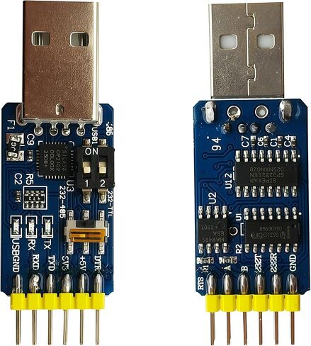 2 قطعة CP2102 6 في 1 وحدة المنفذ التسلسلي USB متعددة الوظائف 6 دبابيس USB إلى TTL UART 232 485 منفذ مع سلك أنثى 20 سنتيمتر in Kuwait
