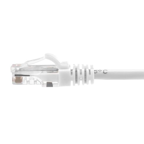 NavePoint Patch Cable, CAT5e, UTP, 24AWG/7 * 0.18 MM, 0.5 Ft, 10 Pack, White in Saudi Arabia