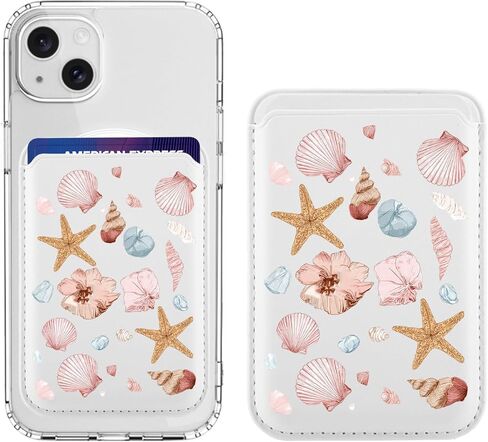 Magnetic Wallet Compatible with MagSafe for iPhone 17/16/15/14/13/12 Series, Cute Black Polka Dot White Leather for Magsafe Card Holder for Women Teen Girls in Saudi Arabia