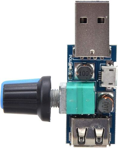 وحدة تحكم في سرعة مروحة USB قابلة للتعديل مع وظيفة التبديل، محافظ ستبليس، مخرج DC2.5-8.0V، 5 وات للكمبيوتر، بنك الطاقة in Saudi Arabia