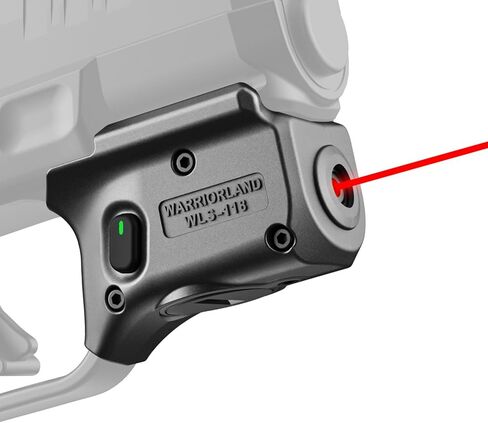 WARRIORLAND Red Laser Sight Fit Springfield Armory Hellcat (لا يناسب Hellcat Pro)، أول شعاع أحمر مع مؤشر الطاقة، ليزر الزناد مع مفتاح تشغيل/إيقاف يمكن استخدامه بكلتا اليدين، WLS-118 in Kuwait