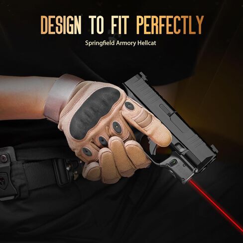 WARRIORLAND Red Laser Sight Fit Springfield Armory Hellcat (لا يناسب Hellcat Pro)، أول شعاع أحمر مع مؤشر الطاقة، ليزر الزناد مع مفتاح تشغيل/إيقاف يمكن استخدامه بكلتا اليدين، WLS-118 in Kuwait