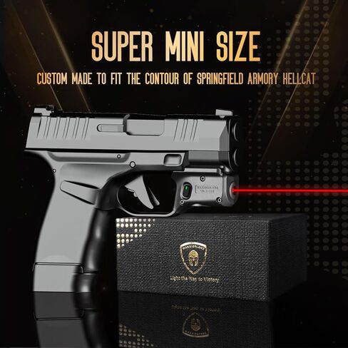 WARRIORLAND Red Laser Sight Fit Springfield Armory Hellcat (لا يناسب Hellcat Pro)، أول شعاع أحمر مع مؤشر الطاقة، ليزر الزناد مع مفتاح تشغيل/إيقاف يمكن استخدامه بكلتا اليدين، WLS-118 in Kuwait