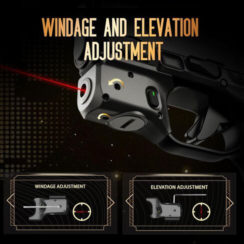 WARRIORLAND Red Laser Sight Fit Springfield Armory Hellcat (لا يناسب Hellcat Pro)، أول شعاع أحمر مع مؤشر الطاقة، ليزر الزناد مع مفتاح تشغيل/إيقاف يمكن استخدامه بكلتا اليدين، WLS-118 in Kuwait