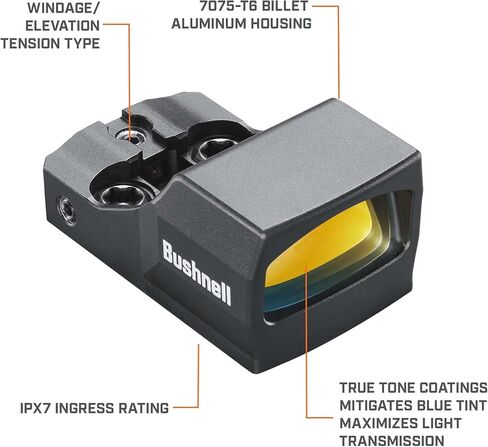 Bushnell Ultra-Compact Reflex Sight, RXU-200, FMC 6 MOA Red Dot in Saudi Arabia