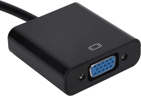 محول Dioche 15 Pin إلى USB3.0 إلى VGA - كابل محول 5 جيجابت في الثانية HD 1080P - بطاقة فيديو خارجية أنثى 15Pin للعرض المتعدد واتصال تلفزيون عالي الدقة (أسود) in Saudi Arabia