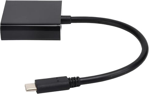 Qiilu TypeC to VGA Converter 10Gbps USB 3.1 HD 1080P Video Adapter Cable 15Pin Female High Performance in Saudi Arabia