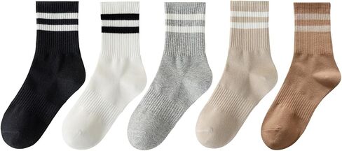 Women's Ankle Running Socks- Athletic Low Cut Anti-blister Moisture Wicking Cotton Socks 5 Pairs in Saudi Arabia