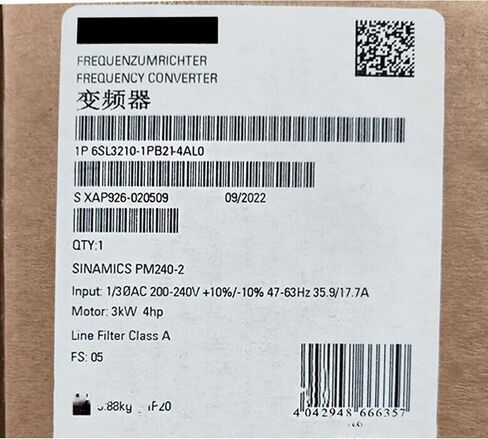 Expedited 6SL3210-1PB21-4AL0 New and Sealed in Box 6SL32101PB214AL0 1 Year Warranty 6SL3210-1PB21-4AL0 Fast in Saudi Arabia