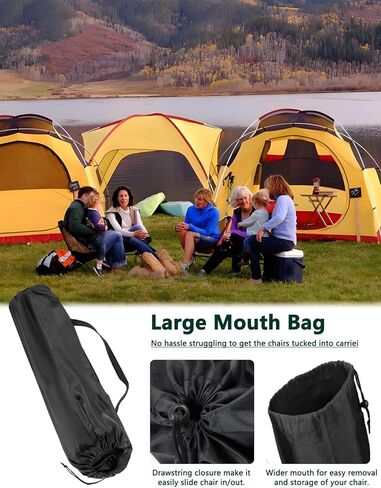 Camping Folding Chair Replacement Carry Bag - Durable & Tear-Resistant Storage Cover Fits Coleman, Portable, Lawn and Most Folding Chairs (Chair Not Included) in Saudi Arabia
