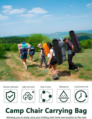 Camping Folding Chair Replacement Carry Bag - Durable & Tear-Resistant Storage Cover Fits Coleman, Portable, Lawn and Most Folding Chairs (Chair Not Included) in Saudi Arabia