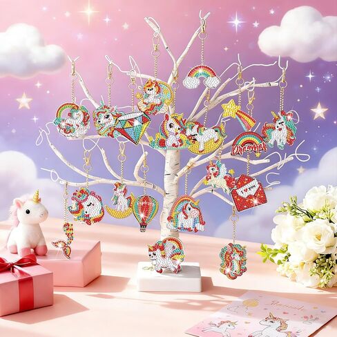 WILLBOND 30 Pcs Camping Diamond Art Kits Camping Diamond Painting Keychain for Adults Double Sided DIY Ornaments Gem Key Ring Art Crafts Pendant Decor Wind Chime Accessories Gifts in Saudi Arabia