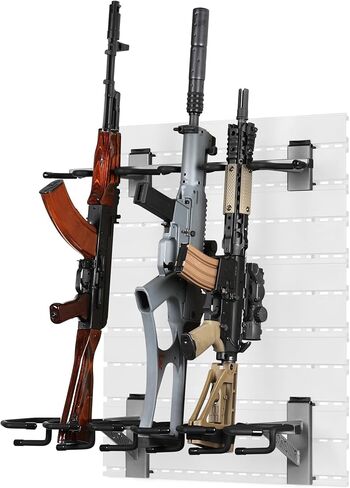 Savior Equipment Wall Rack System Tactical 6-Rifle Carbine Shotgun Storage Wall Mount Hanger, Heavy-Duty Steel Modular Firearms Gun Wall Gear Accessories Organizer in Saudi Arabia
