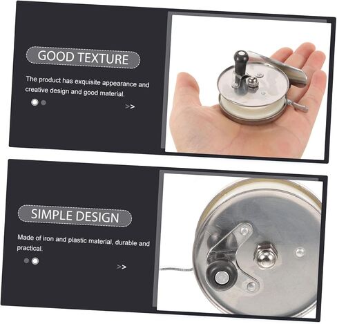 Outdoor Iron Fishing Reel Durable Fishing Accessory for Crappie and Sea Fishing Sturdy Design for Performance for Anglers and Outdoor Enthusiasts in Saudi Arabia
