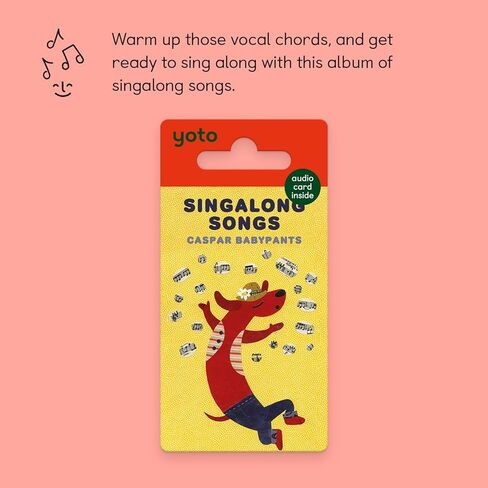 Yoto Singalong Songs by Caspar Babypants – Kids Musical Card for Use with Player & Mini All-in-1 Audio Device, Screen-Free Listening with Fun & Engaging Music for Playtime, Parties & Travel in Saudi Arabia