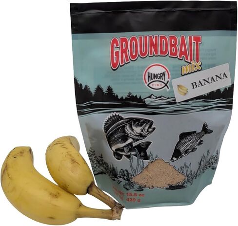 HungryFish Groundbait Fishing Chum Mix – Natural Fishing Bait for Carp, Catfish, Bluegill & Crappie – Strong Scent Trail, Fast Attraction, Safe for Lakes, Ponds & Rivers (Sunflower Seeds) 15.5oz in Saudi Arabia