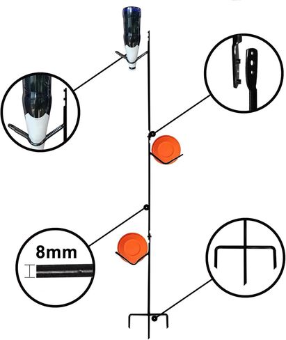 Atflbox Clay Pigeons Hanger, Sporting Clays Accessories, Pack of 3 Units Clay Skeet Target Holder for Shooting Outdoor in Saudi Arabia