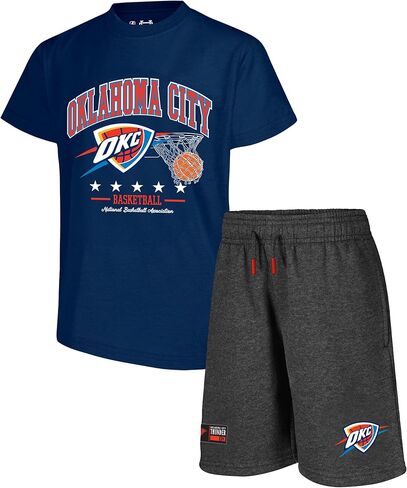 Ultra Game Youth NBA Official Super Soft Game Time T-Shirt & Shorts Set, Los Angeles Lakers, Team Color, 14-16 in Saudi Arabia