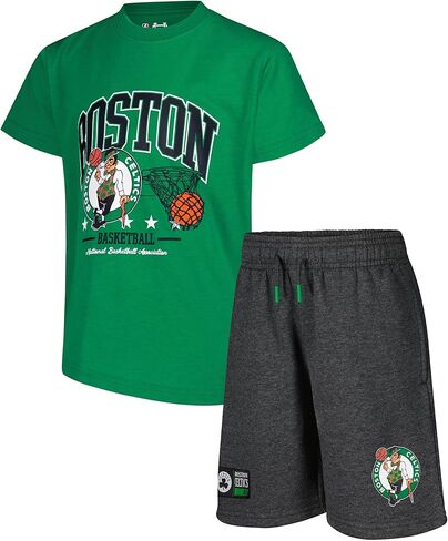 Ultra Game Youth NBA Official Super Soft Game Time T-Shirt & Shorts Set, Los Angeles Lakers, Team Color, 14-16 in Saudi Arabia