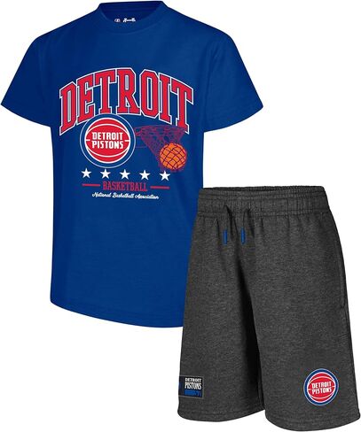 Ultra Game Youth NBA Official Super Soft Game Time T-Shirt & Shorts Set, Los Angeles Lakers, Team Color, 14-16 in Saudi Arabia