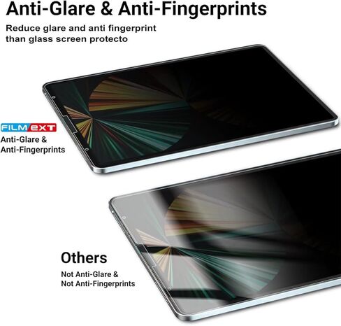 Magnetic 4 Way Privacy Screen for iPad Pro 11 inch M5 M4 (6th/5th Generation,2025/2024),Removable iPad Pro Anti Blue Light Glare Anti Fingerprint Screen Protector Privacy Filter in Saudi Arabia