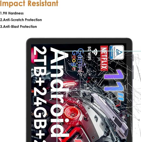 واقي شاشة مكون من قطعتين متوافق مع TABWEE T90/ W90 / KINGRID T90/ W90 11 بوصة، زجاج مقسى [وضوح HD] [9 صلابة] [مضاد للخدش] in Saudi Arabia