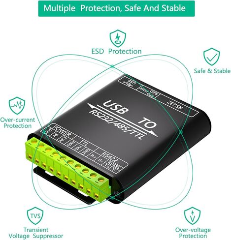 USB Convert to RS232 RS422 RS232 Port Adapter Expansion Card Computer Connection Board for Industrial Control Data Transfer Cable in Saudi Arabia