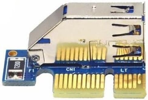 بطاقة محول PCIe 1x إلى 2X PCI باللون الأسود باستخدام وحدة التحكم ASM1083، معيار PCIe 1.0، تشغيل متزامن ثنائي PCI، نظام Win XP–11 in Kuwait