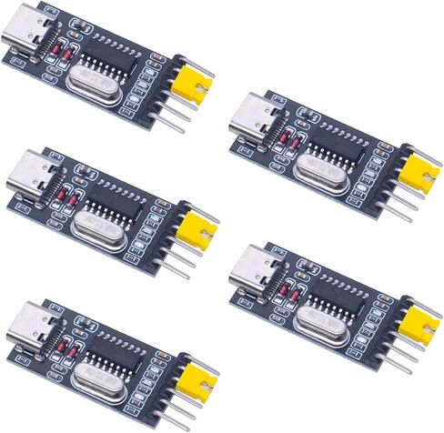 5Pcs Type C Port to Serials Phone USB to Serials CH340G Module for Programming Debugging Download Development Board Accessories in Saudi Arabia