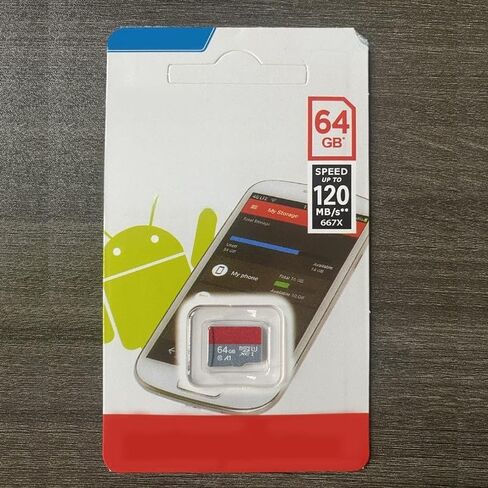 بطاقة الذاكرة/بطاقات بطاقة TF بطاقة U3 Mini SD عالية السرعة ذات 10 مستويات، سعة 64 جيجابايت للهواتف الذكية والأجهزة اللوحية والكاميرات وكاميرات المراقبة ووحدات تحكم الألعاب وغيرها من الأداء الموثوق والآمن in Saudi Arabia