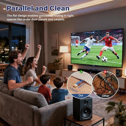 14/2 Gauge AWG Car Audio Speaker Wire Cable 50 Ft, Professional Shielded OFC Zipper Wire, Transparent Soft PVC for Automotive Stereo HiFi Home Theater System, Subwoofer, Blue+ Brown in Saudi Arabia