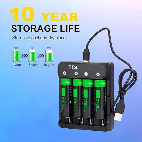 Universal 18650 Battery Charger Button Top Set for Headlamps, Flashlights, Small Fans & Outdoor Garden Lights in Saudi Arabia