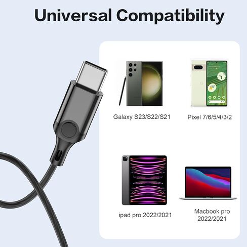 سماعة رأس USB C لهاتف Samsung S25 S24 S23 Ultra FE S22 A16 A55 A54 سماعات أذن سلكية مغناطيسية داخل الأذن من النوع C مع ميكروفون للتحكم في مستوى الصوت وإلغاء الضوضاء الاستيريو لهاتف iPhone16 15 Pro Max Pixel 9 8a in Kuwait