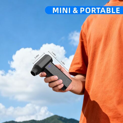 Cordless Compressed Air Duster, 150000RPM Super Power Electric Air Duster, 3-Gear Adjustable Mini Air Blower for Computer, Keyboard, Outdoor, House and Car Cleaning in Saudi Arabia